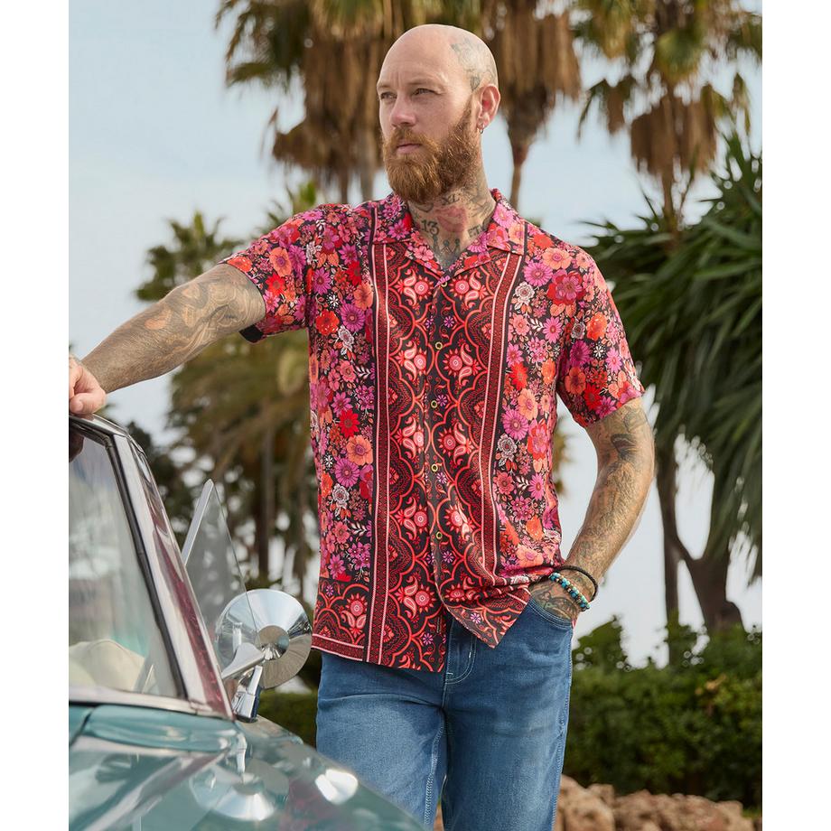 Joe Browns Camicia a Maniche Corte con Fantasia Floreale  