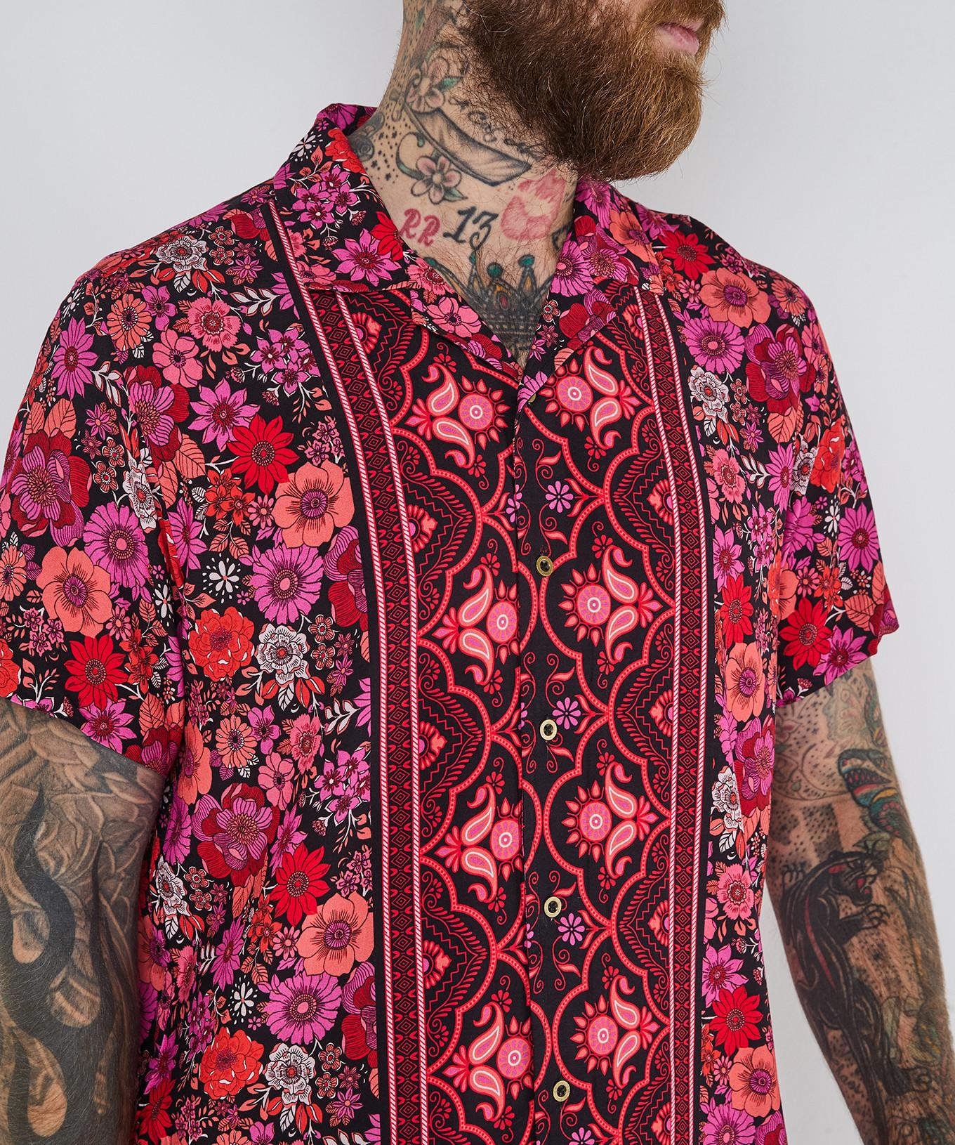 Joe Browns Kurzarmhemd mit Blumenmuster  