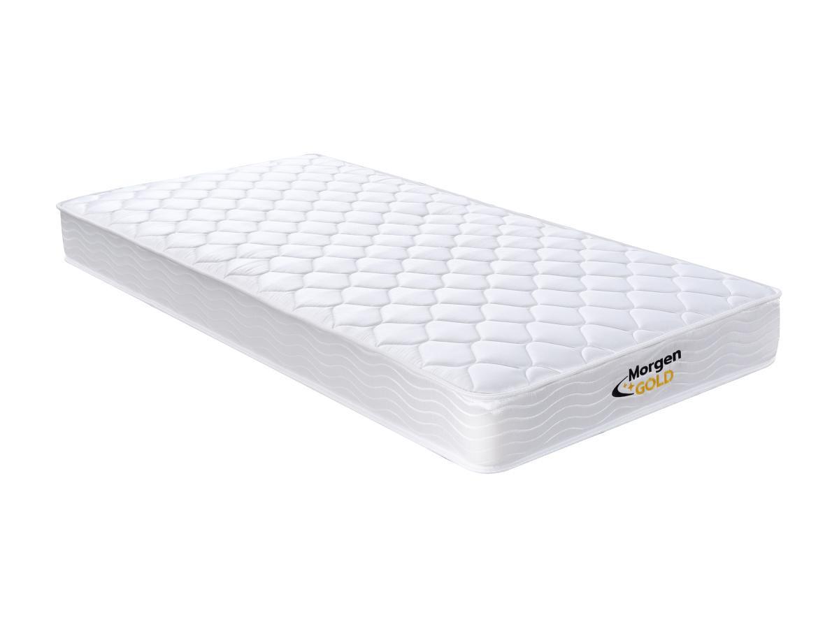 MORGENGOLD Set 90 x 190 cm Rete contenitore Bianco + Materasso molle e memory foam sp. 15 cm - WOLKENLOS di MORGENGOLD  