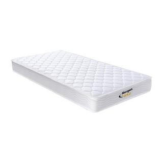 Vente-unique Ensemble 90 x 190 cm sommier coffre blanc + matelas ressorts et mémoire de forme ép.15cm - WOLKENLOS de MORGENGOLD  