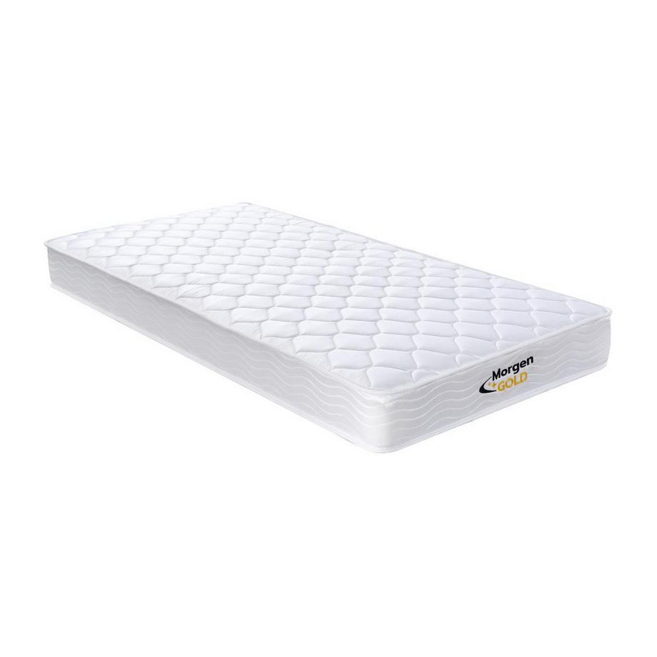 MORGENGOLD Ensemble 90 x 190 cm sommier coffre blanc + matelas ressorts et mémoire de forme ép.15cm - WOLKENLOS de MORGENGOLD  