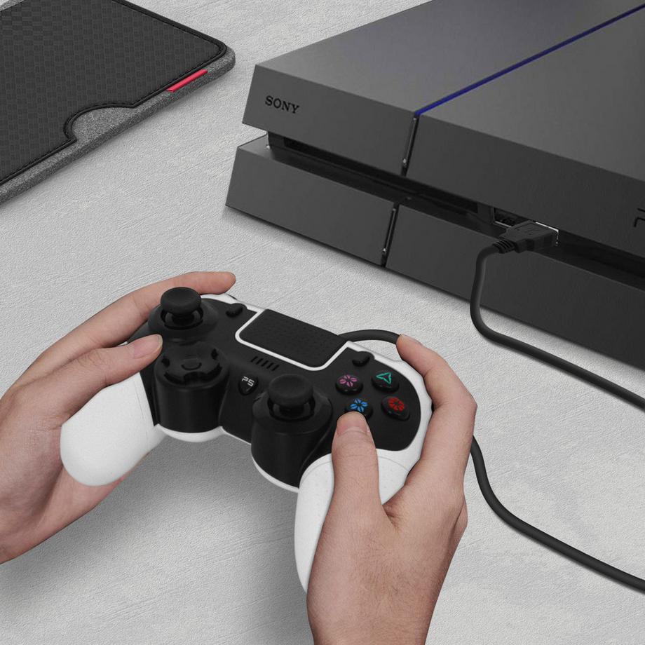 Avizar  Manette pour PS4 / PC Filaire - Noir 