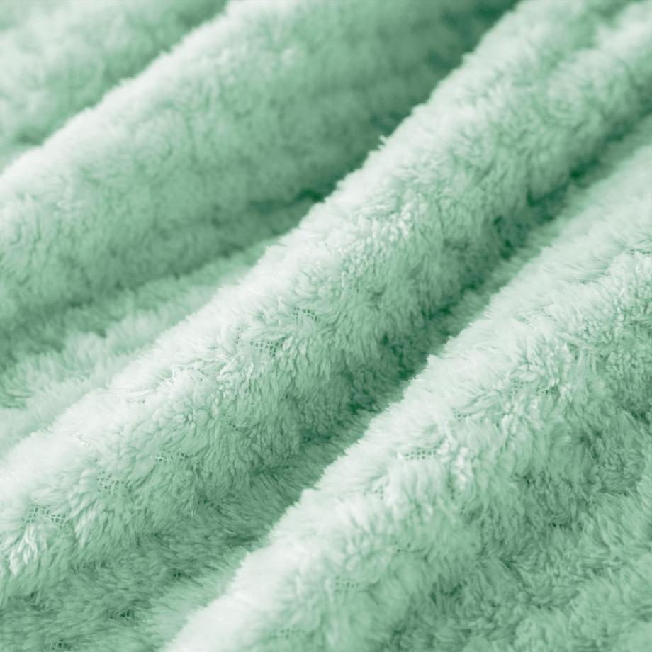 Alopini Coperta in pile super morbida e calda con motivo a nido d'ape  