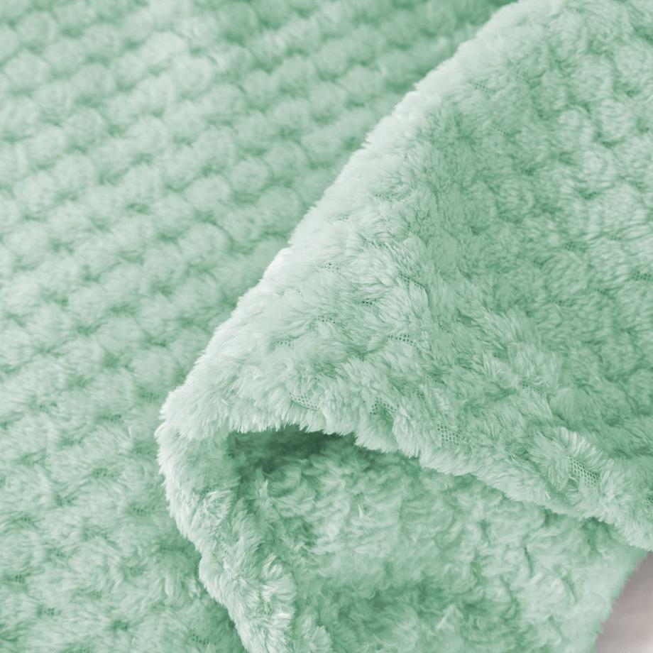 Alopini Coperta in pile super morbida e calda con motivo a nido d'ape  