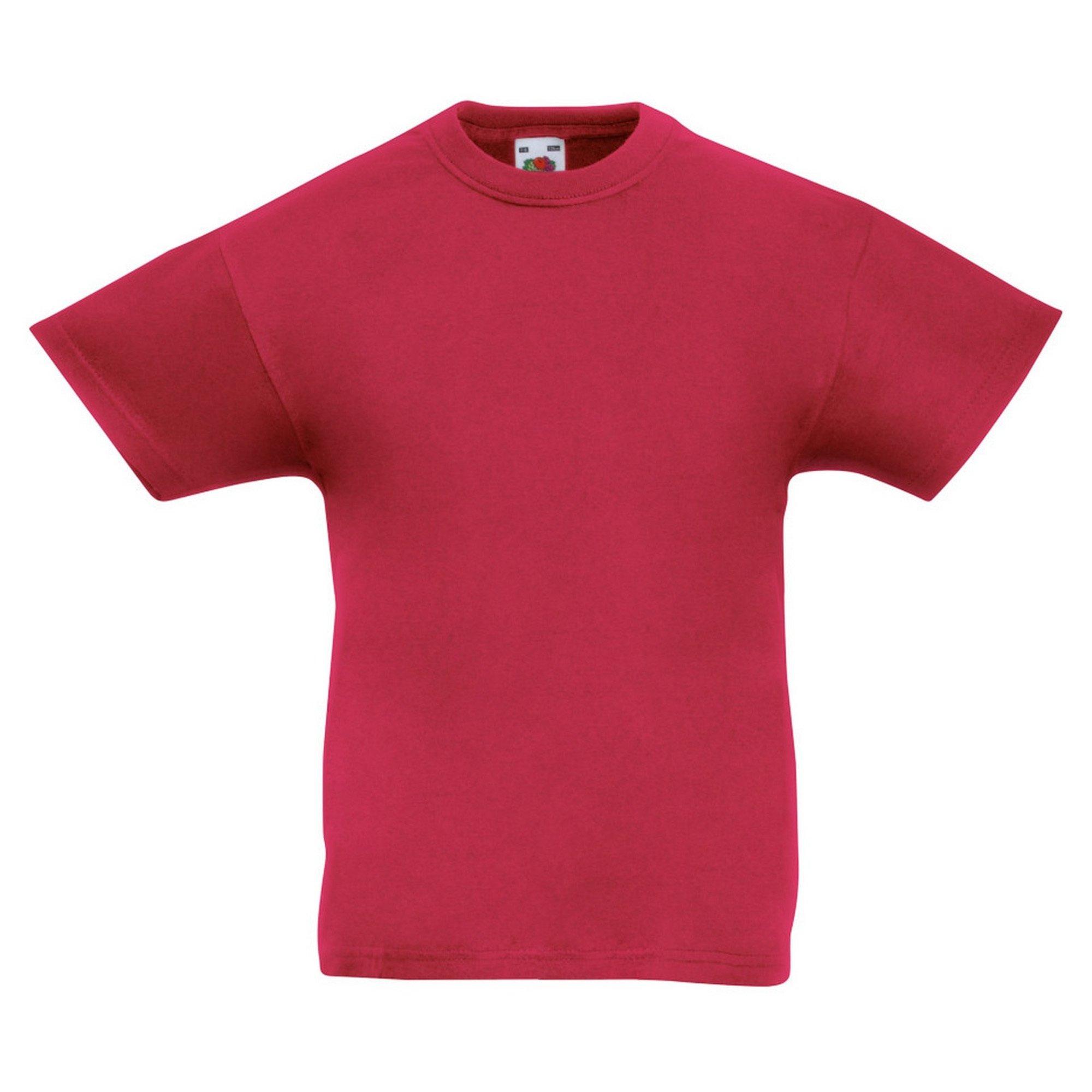 Image of Original Kurzarm Tshirt Jungen Rot Bunt 14-16A