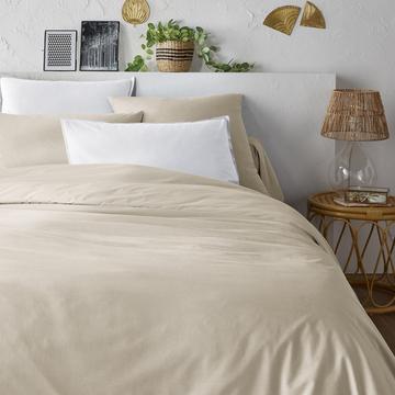 Housse de couette unie percale coton bio Scenario