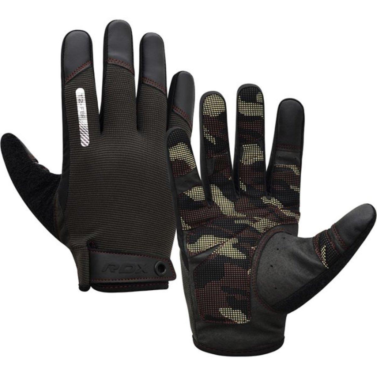 Image of Rdx T2 Touchscreen-freundliche Vollfinger-fitness-handschuhe Unisex Braun M