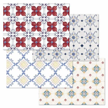 trendform Sets de table en papier LISBOA 4 x 12 feuilles  