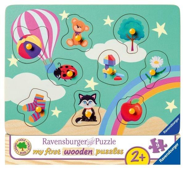 Image of Kinderpuzzle - 03144 Meine ersten Dinge - my first wooden puzzle mit 9 Teilen - Puzzle für Kinder ab 2 Jahren - Holzpuzzle