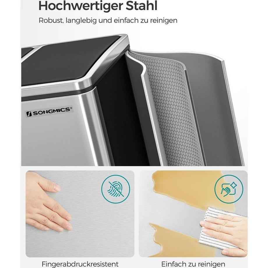 Songmics Poubelle à pédale  