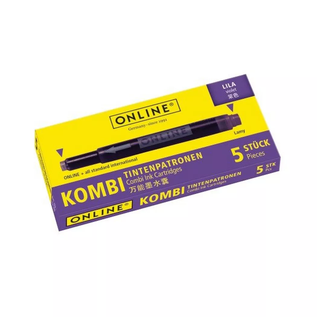 Online -  Tintenpatronen Kombi 17143/12 Lila 5 Stück, Stück