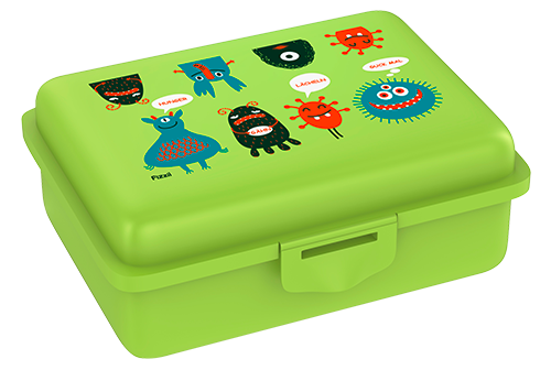fizzy Fizzii Lunchbox mit Trennfach kiwi, Monster  