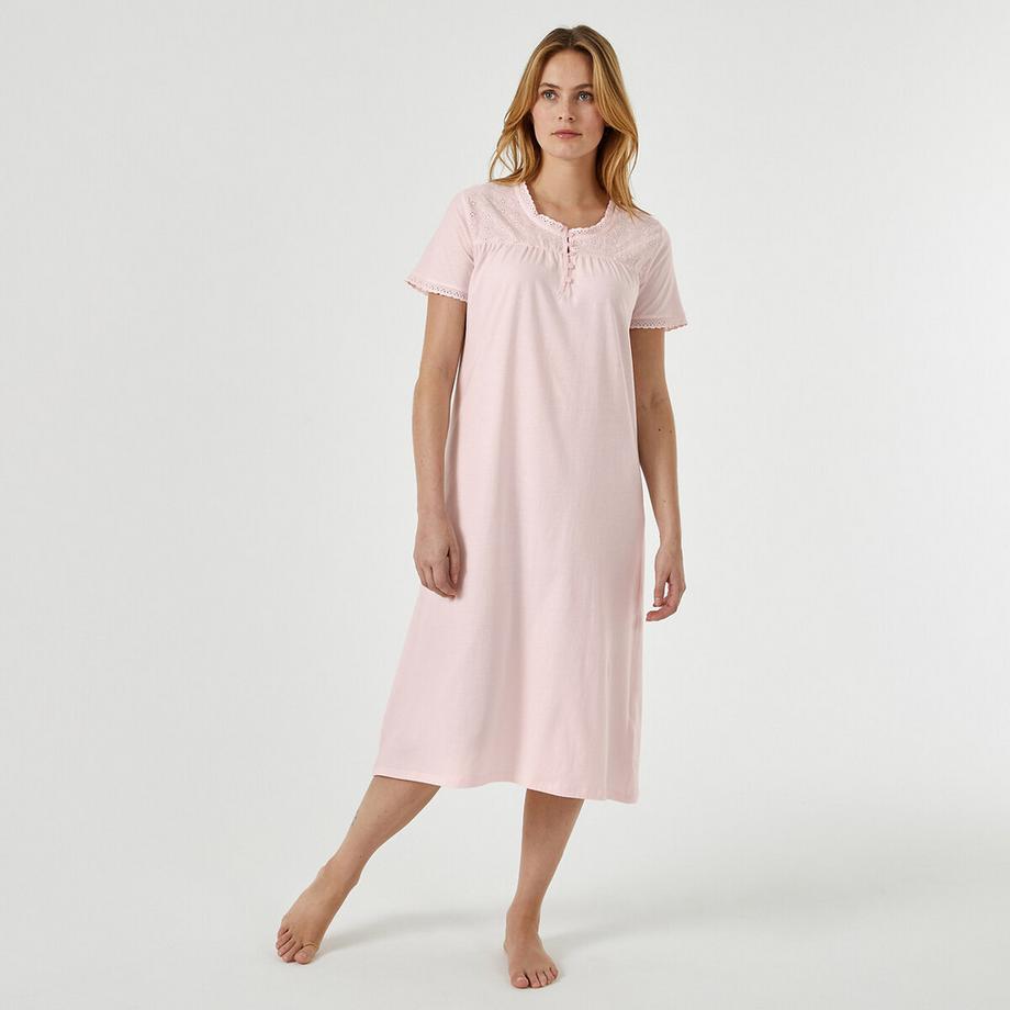 La Redoute Collections Chemise de Nuit Empiècement Brodé  