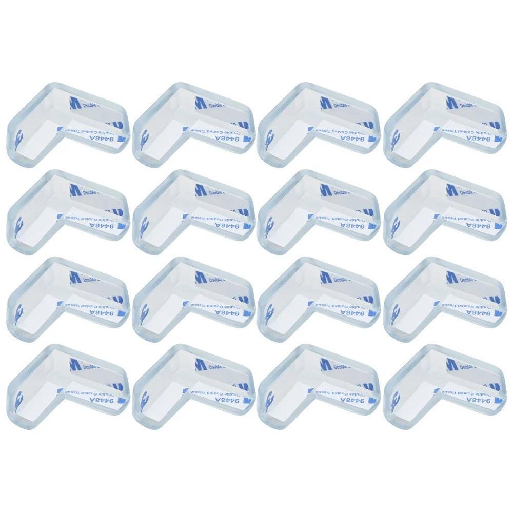 Image of 16 Stück transparente Eckschützer - L-Form 16 Stück transparente Eckschützer - L-Form