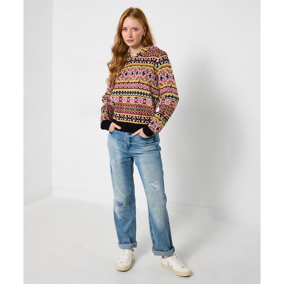Joe Browns Fair Isle Jacquard Kapuzenpullover  