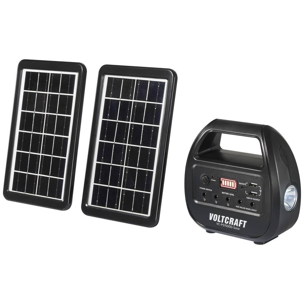 VOLTCRAFT  Solar-Powerstation 15000mAh mit 2St. Solarpanels 