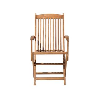 Beliani Lot de 2 chaises en Acacia Traditionnel MAUI  