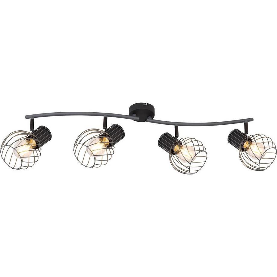 mutoni Strahler Beverone Metall graphit 4xE27  