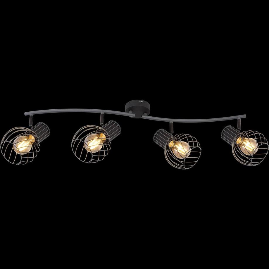 mutoni Strahler Beverone Metall graphit 4xE27  