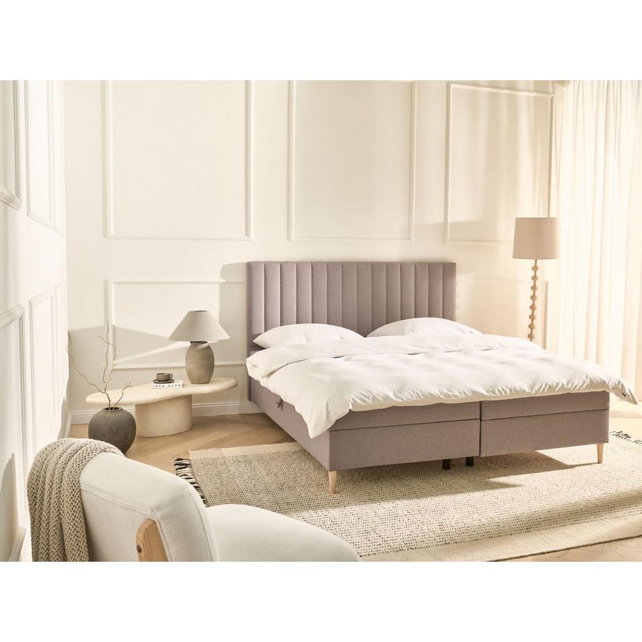 Beliani Divano letto con contenitore en Tessuto  OFFICER  