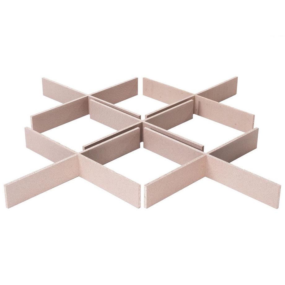 Beliani Piattaforma per letto ad acqua en Fibra a media densità (MDF)  BEDROCK  