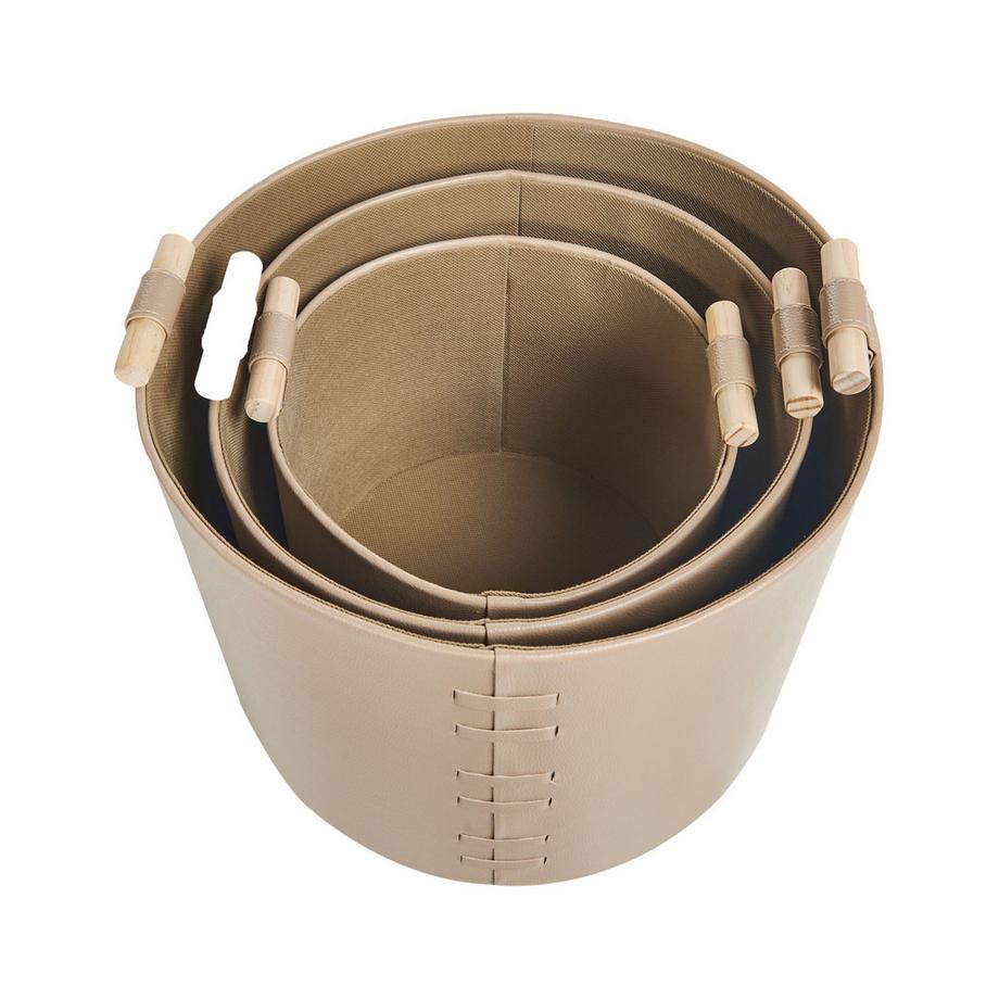 Beliani Korb, Büroaccessoires en Cuir PU Moderne ARAM  