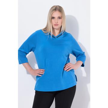 Sweatshirt, Stehkragen, Classic, Zierkette, Langarm