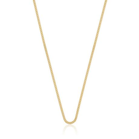 MUAU Schmuck  Collier rond gourmette or jaune 750, 1.6mm, 40cm 