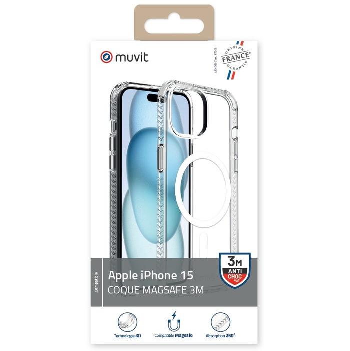 Muvit  Cover per iPhone 15 Antiurto 