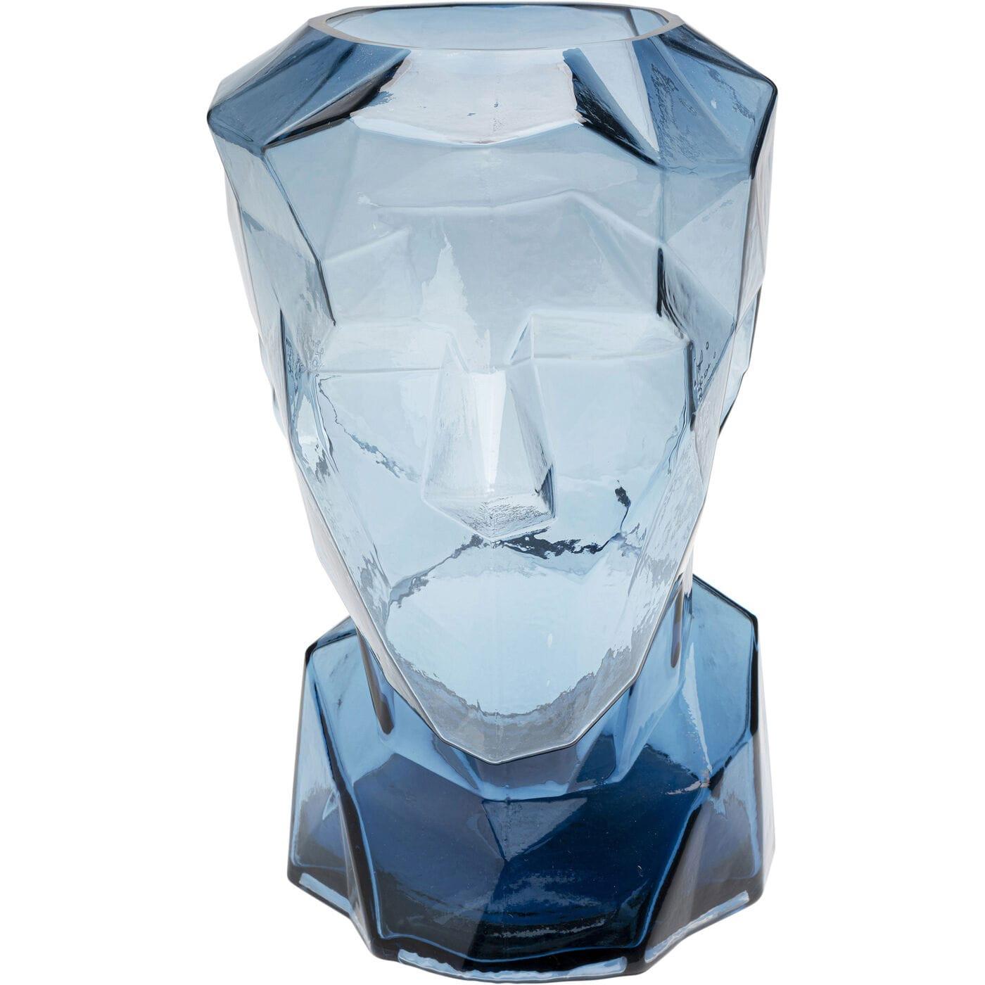 KARE Design Vaso Prisma Face blu 30  