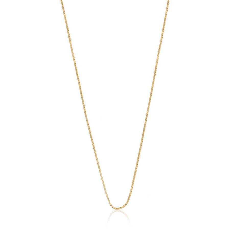 Collier en or jaune chaine vénitienne 750, 0,6mm, 45cm