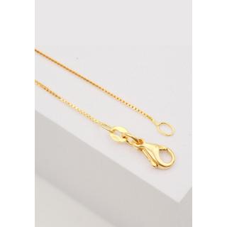 MUAU Schmuck  Collier Venezianer Gelbgold 750, 0.6mm, 45cm 