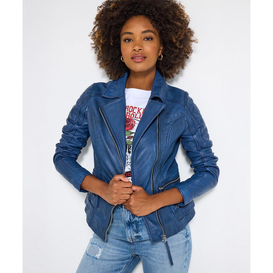 Blouson motard matelassé