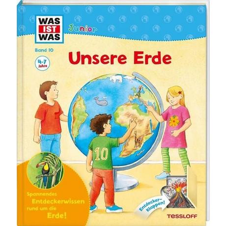 Unsere Erde / Was ist was junior Band 10 Sabine Stauber,Christina Braun Copertina rigida 