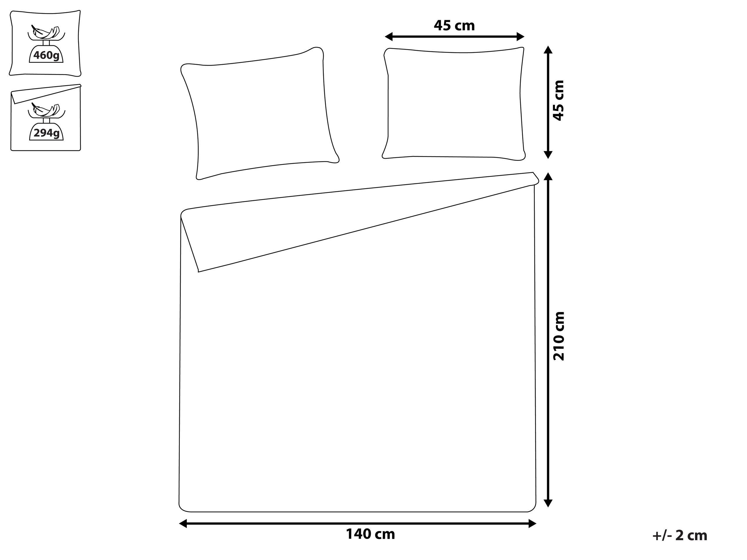 Beliani Tagesdecke mit Kissen aus Polyester ALAMUT  