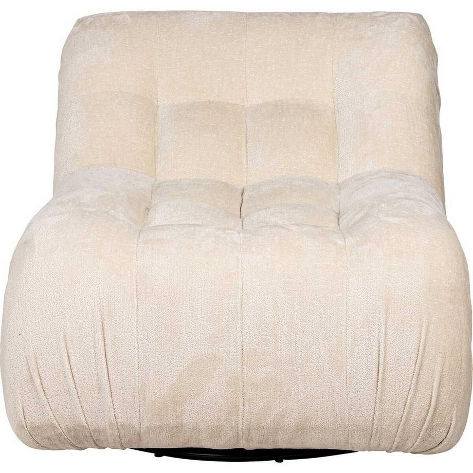 mutoni Fauteuil Rosy chenille blanc  