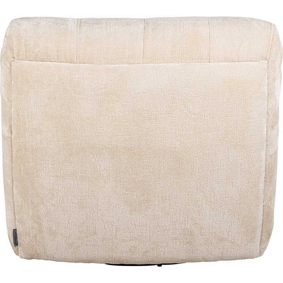 mutoni Fauteuil Rosy chenille blanc  