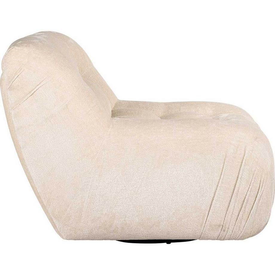 mutoni Fauteuil Rosy chenille blanc  