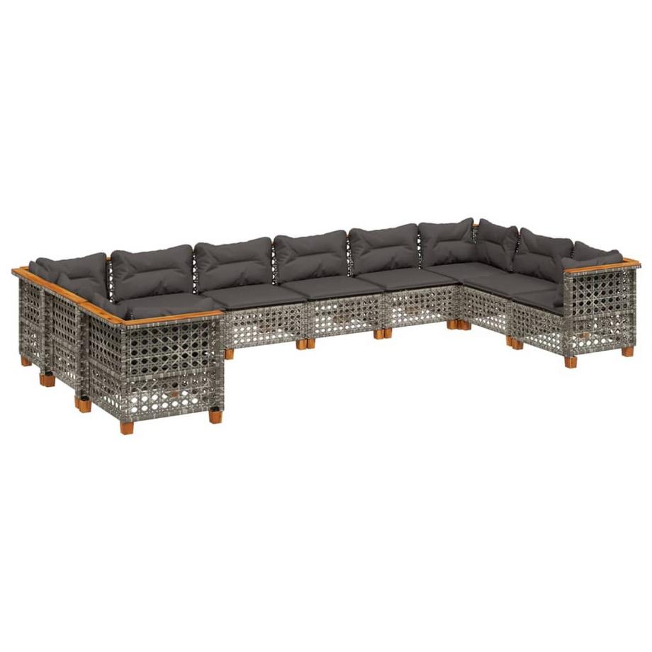 Ensemble de canapés de jardin rotin synthétique