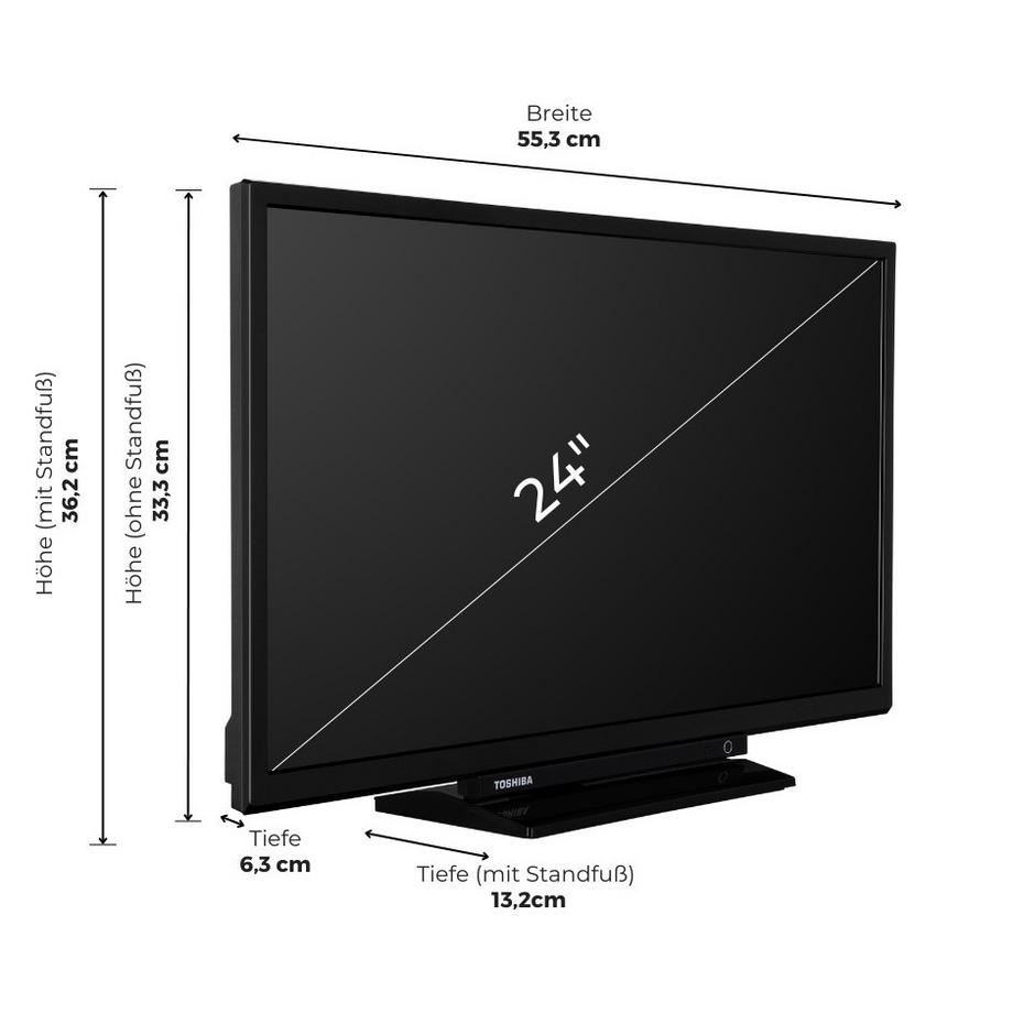 TOSHIBA  TV 24 Zoll, HD Ready, 24WV3E63DA 