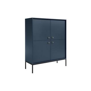 Vente-unique  Highboard mit 4 Türen - Blau - BOGDAN 