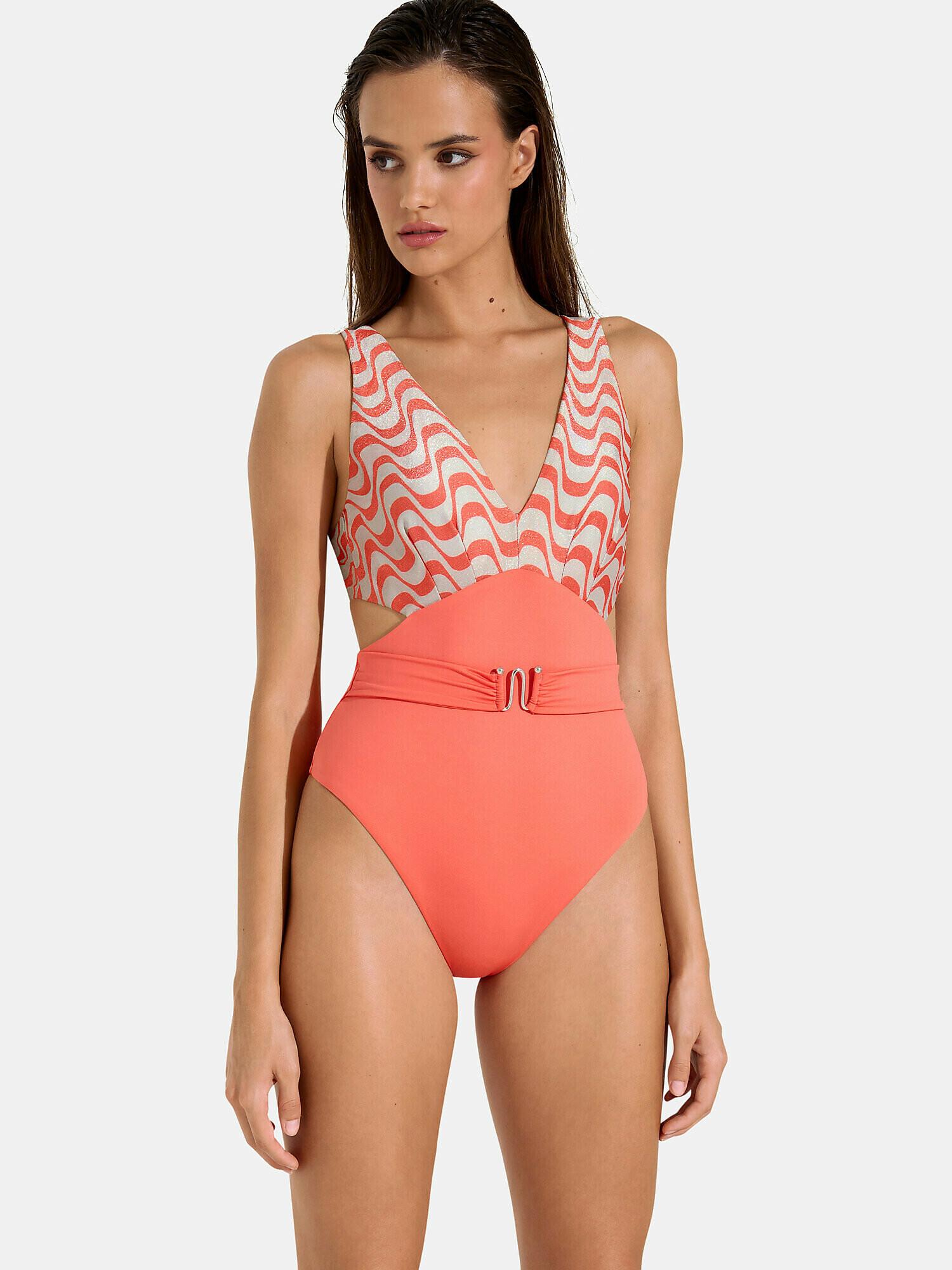 Image of Einteiliger Monokini-badeanzug Vorgeformt Ohne Bügel Iceland Damen Orange S