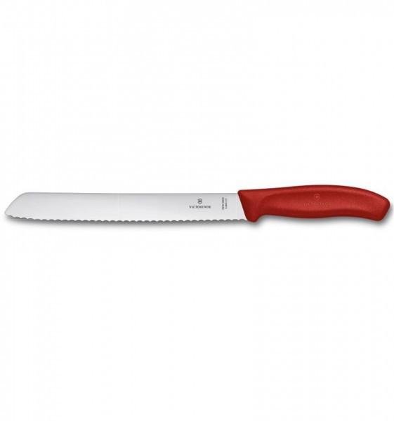 VICTORINOX Brotmesser Swiss Classic Rot/Silber  