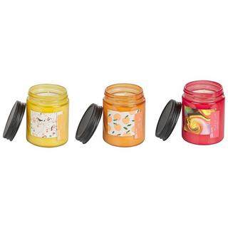 Beliani Set di 3 Candele Profumate en Cera di Soia FRUITY BLOOM  