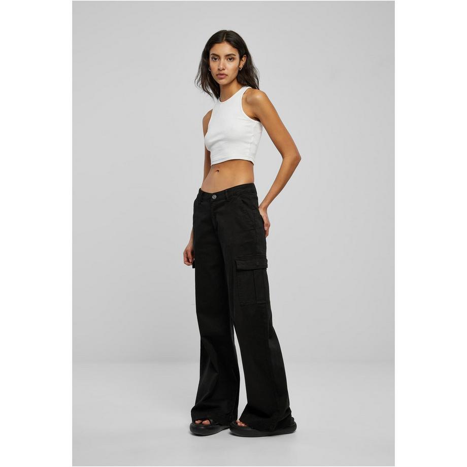 URBAN CLASSICS Cargo Taille Haute Jambe Large Pantalon  