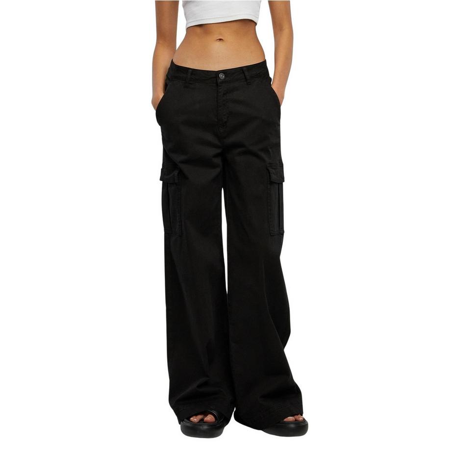pantalon cargo large taille haute