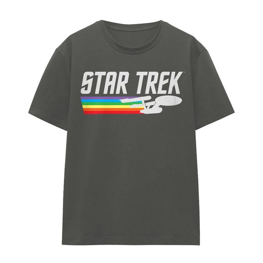 Star Trek Star Trek Regenbogen Logo T-Shirt  