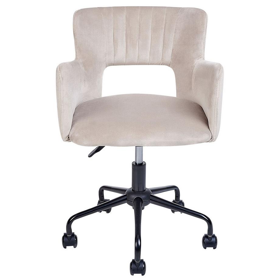 Beliani Chaise de bureau en Velours Moderne SANILAC  