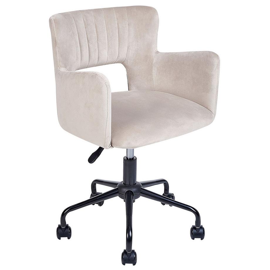 Beliani Chaise de bureau en Velours Moderne SANILAC  