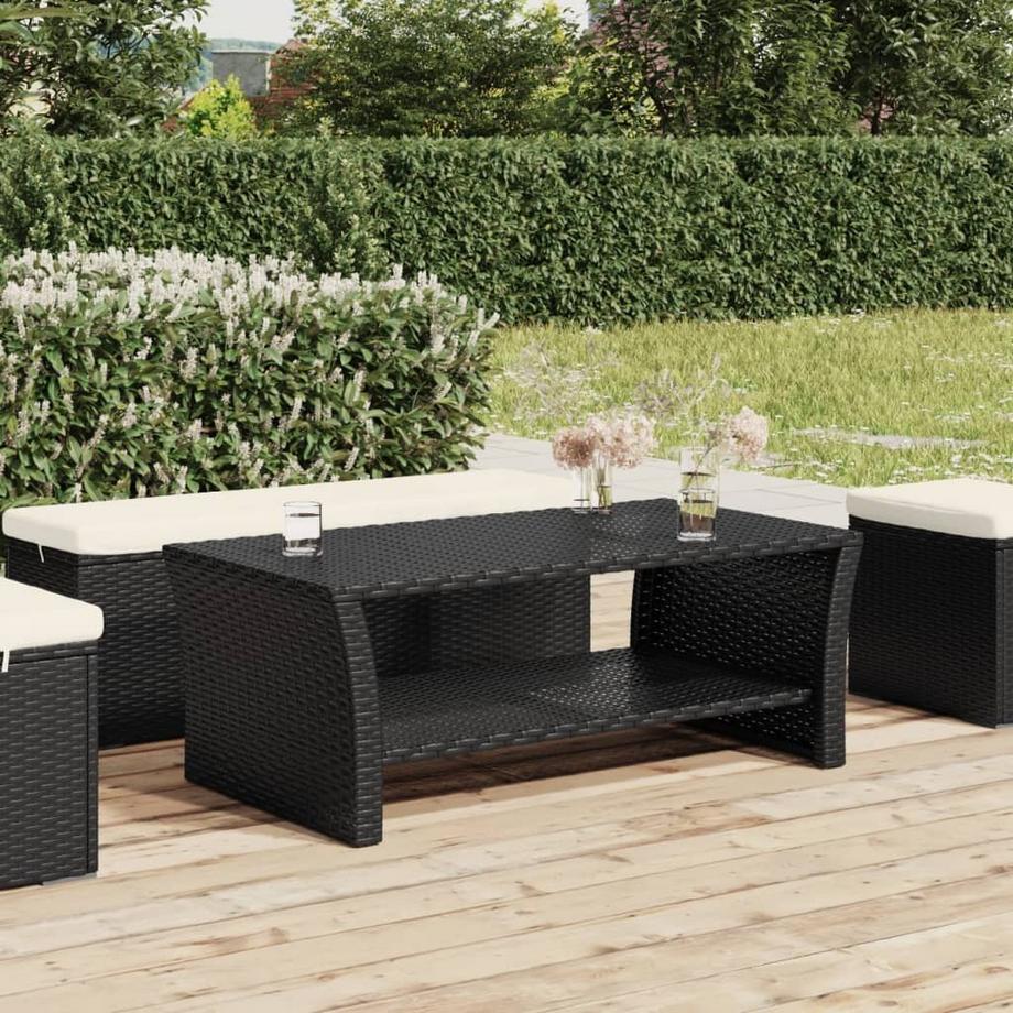VidaXL Table basse rotin synthétique  